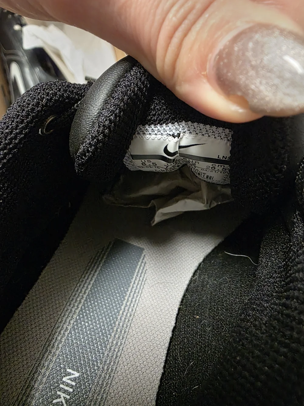Nike Air Power Channel Traction At Contact Men's Golf Shoes in black Size 8.5